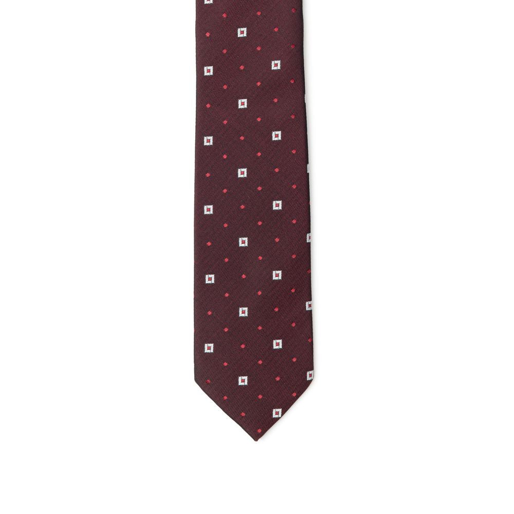 Dolce &amp; Gabbana Bordeaux Zijden Stropdassen &amp; Strik