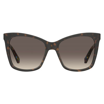 Lunettes de soleil Love Moschino en acétate marron