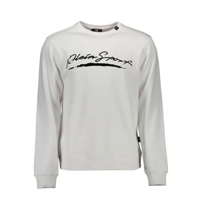 Pull en coton blanc Plein Sport pour homme
