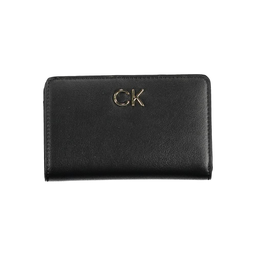 Calvin Klein Zwarte Polyester Dames Portemonnee