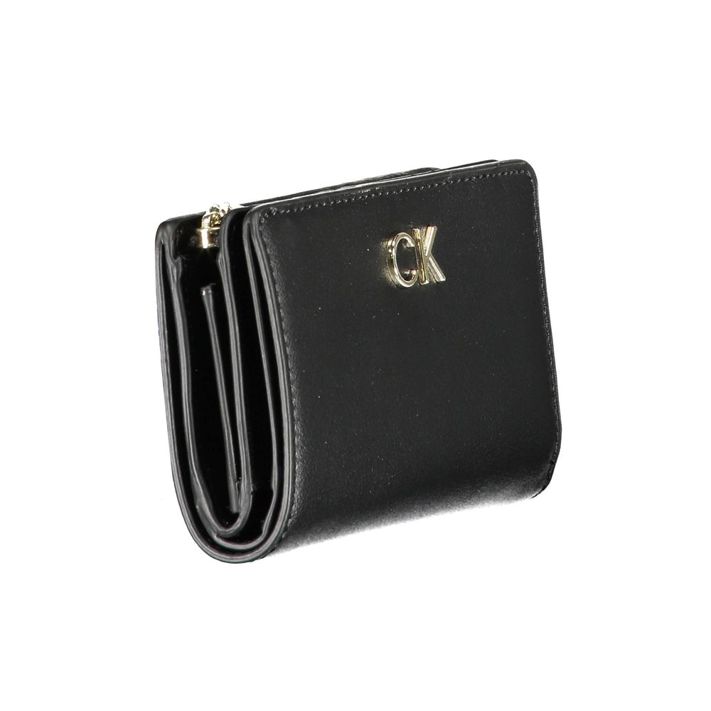 Calvin Klein Zwarte Polyester Dames Portemonnee