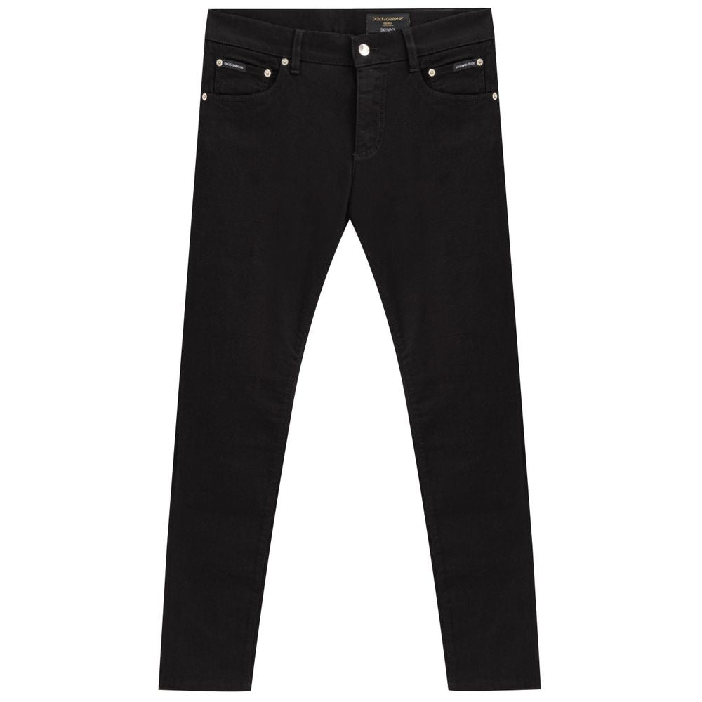 Dolce &amp; Gabbana Zwarte Katoenen Jeans Denim