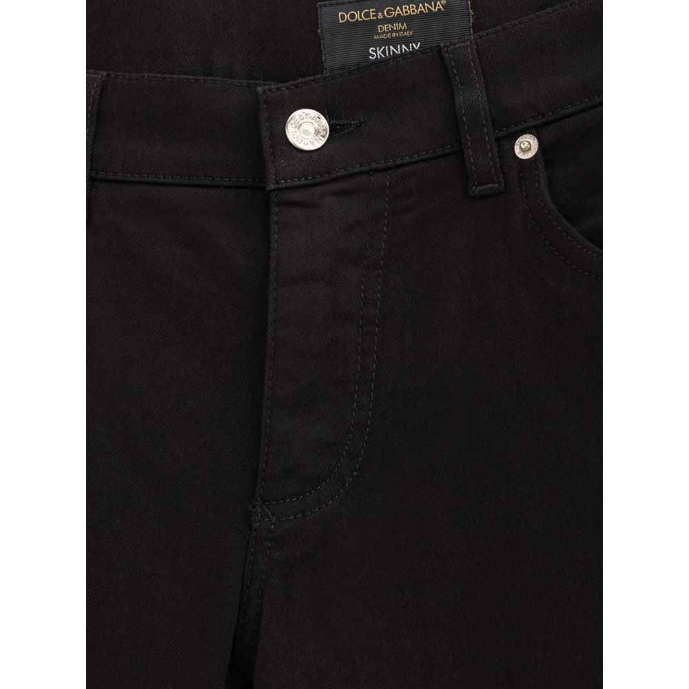 Dolce &amp; Gabbana Zwarte Katoenen Jeans Denim
