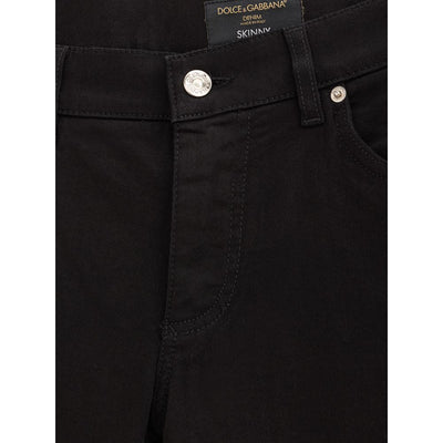 Dolce &amp; Gabbana Zwarte Katoenen Jeans Denim
