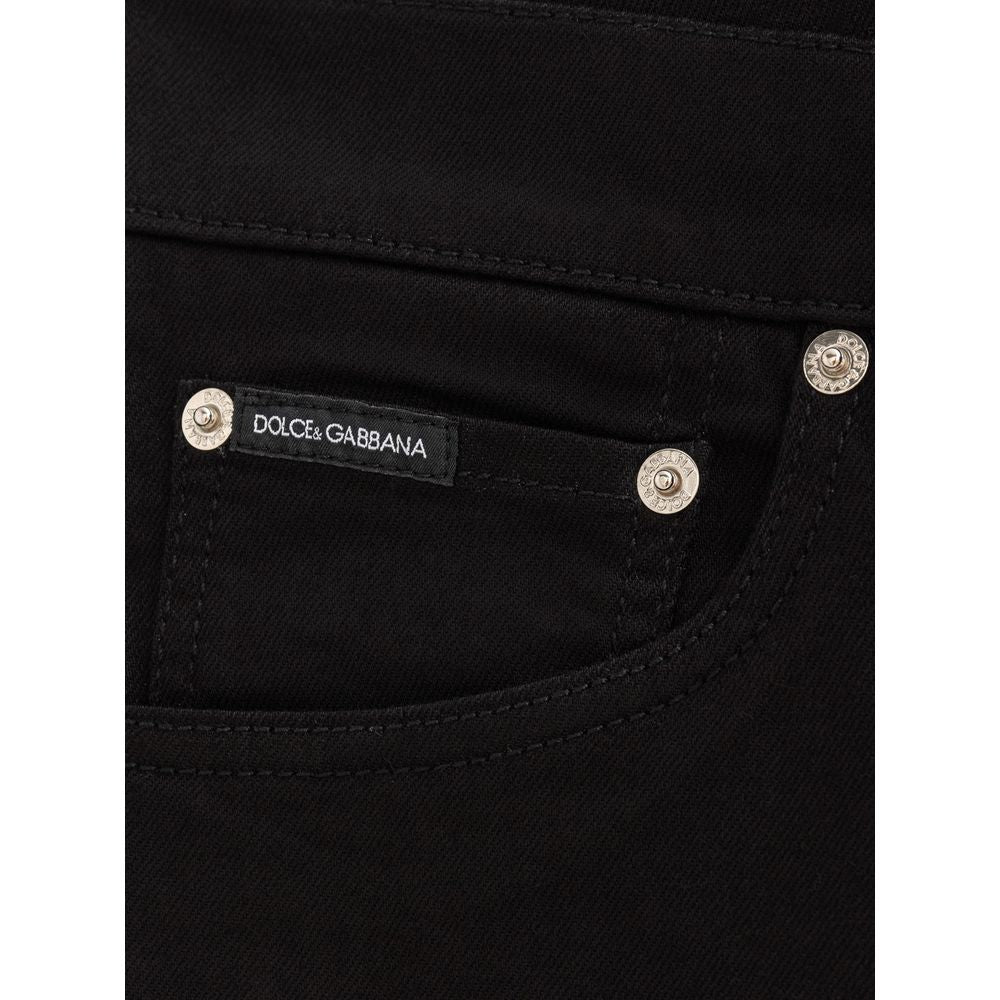 Dolce &amp; Gabbana Zwarte Katoenen Jeans Denim