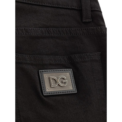 Dolce &amp; Gabbana Zwarte Katoenen Jeans Denim