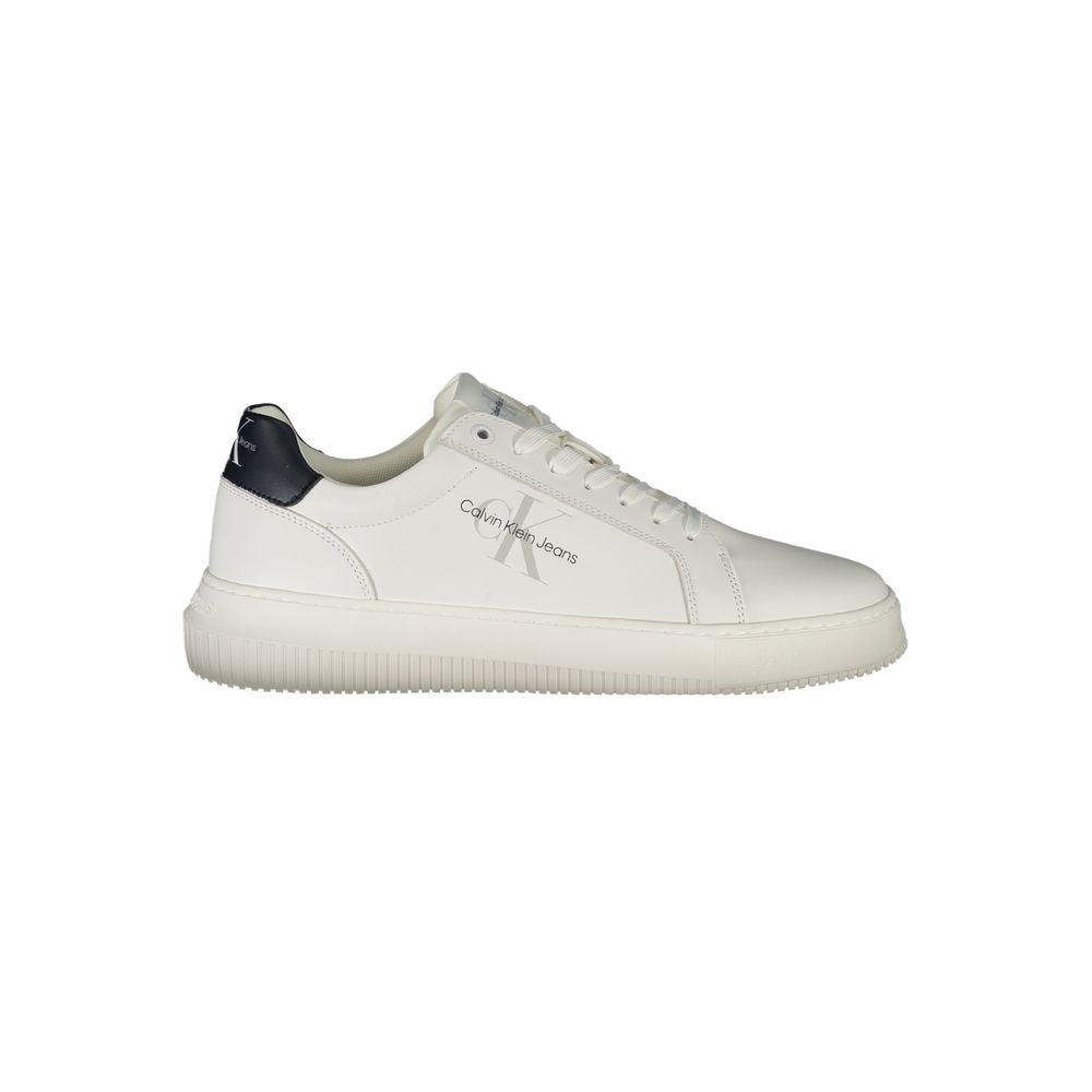 Calvin Klein Witte Leren Heren Sneaker