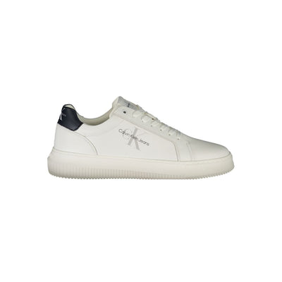 Calvin Klein Witte Leren Heren Sneaker