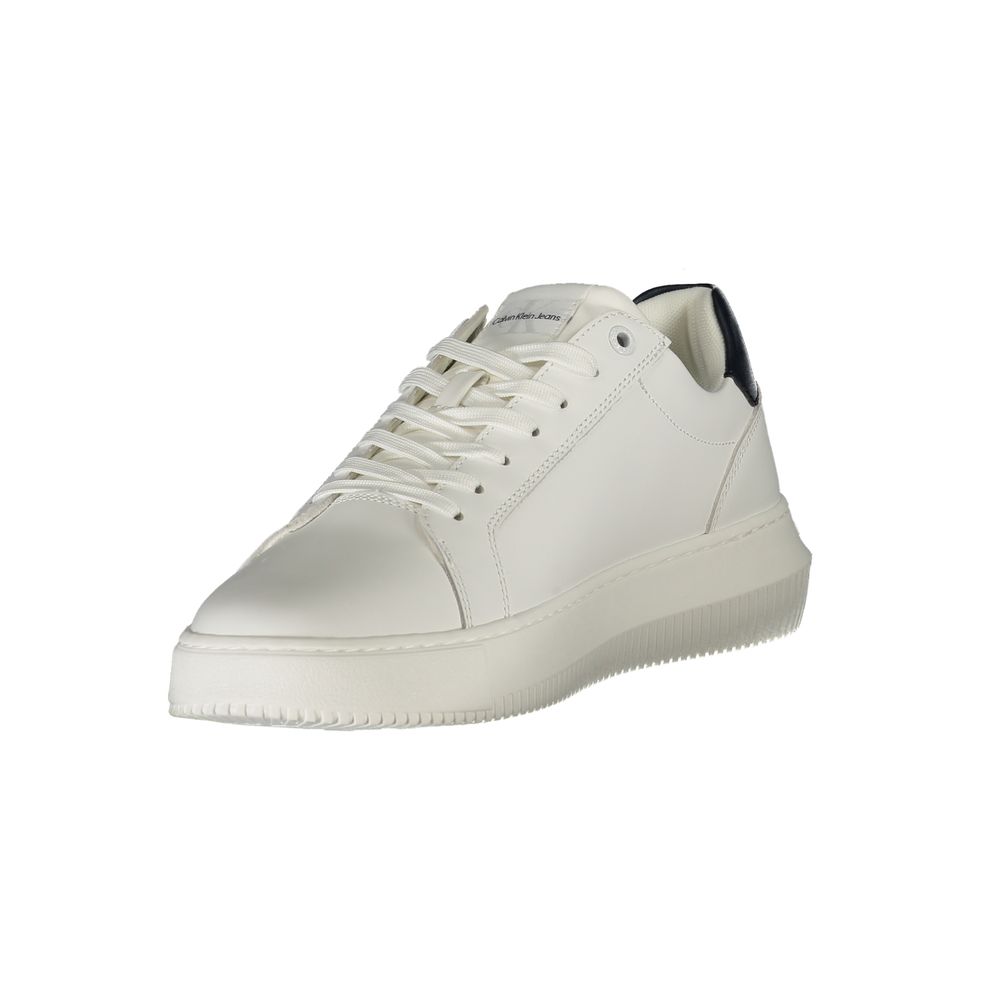 Calvin Klein Witte Leren Heren Sneaker
