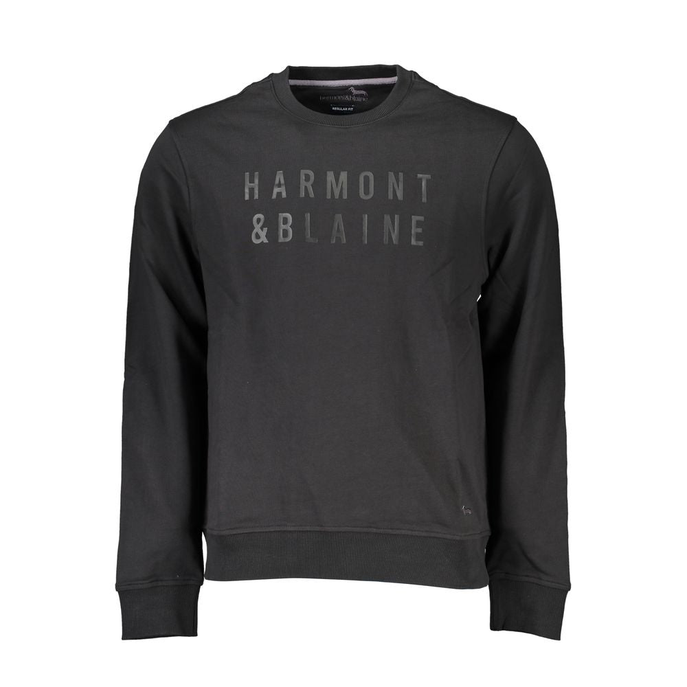 Harmont &amp; Blaine Zwarte Katoenen Heren Trui
