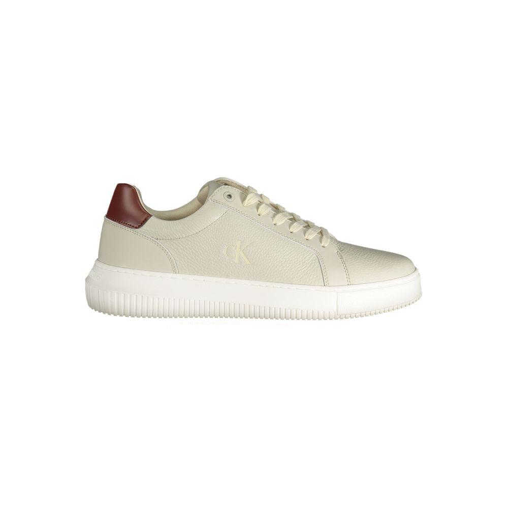 Calvin Klein Bruine Leren Heren Sneaker