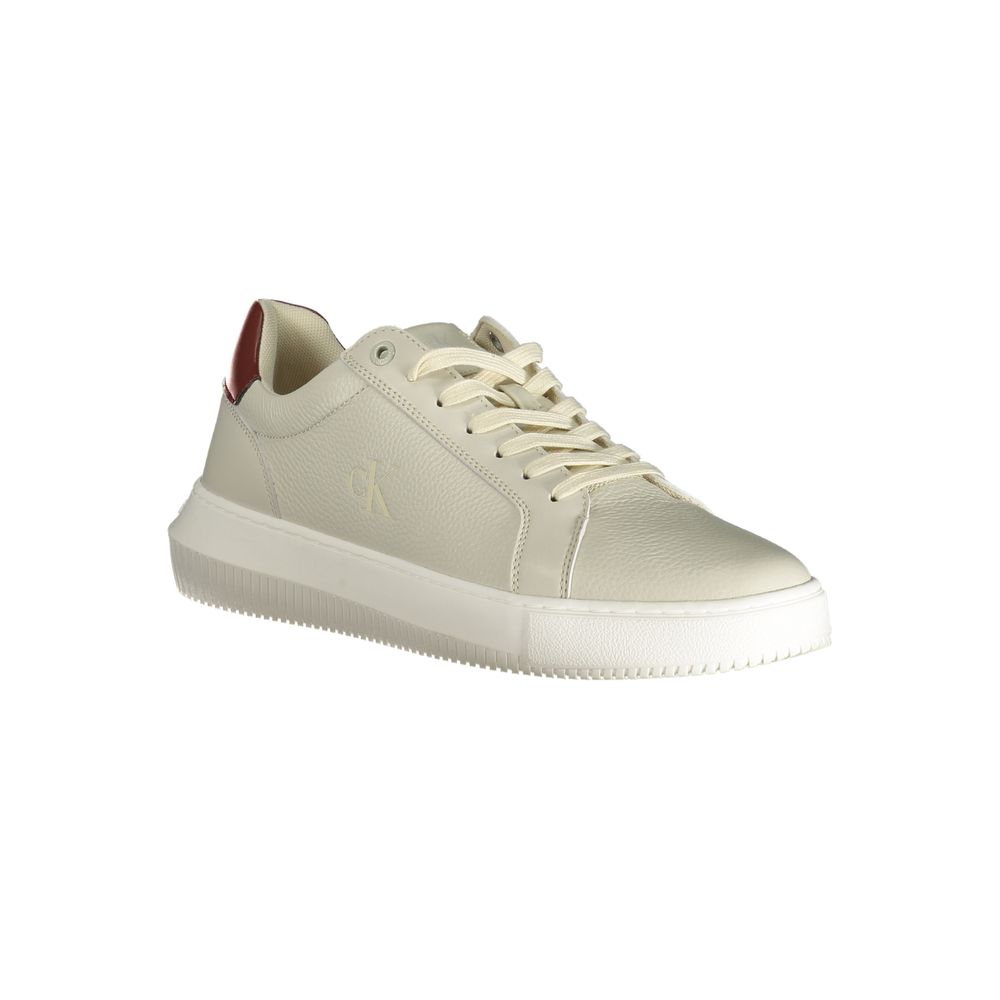 Calvin Klein Bruine Leren Heren Sneaker