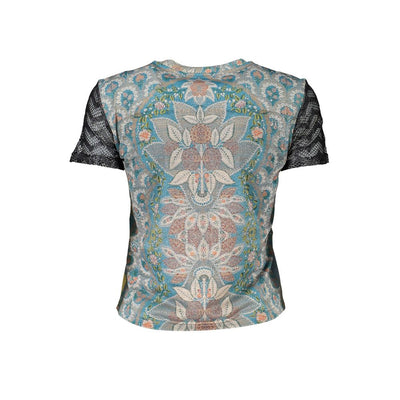 T-shirt Desigual bleu en polyester pour femme