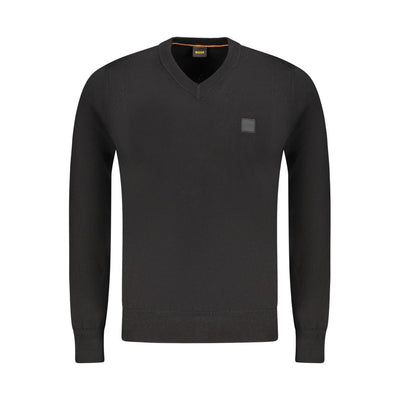 Pull en coton noir Hugo Boss