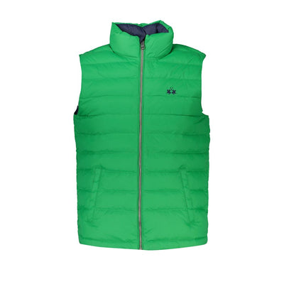 Veste verte élégante sans manches avec broderie La Martina