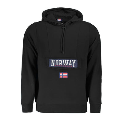 Pull en coton noir Norvège 1963