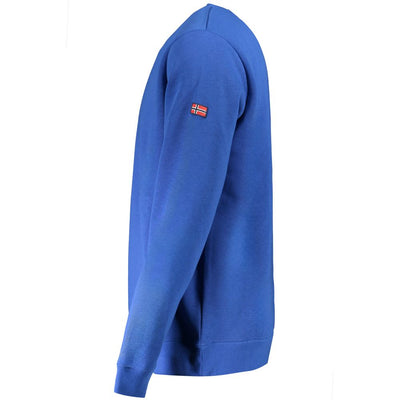 Pull homme en coton bleu Norvège 1963