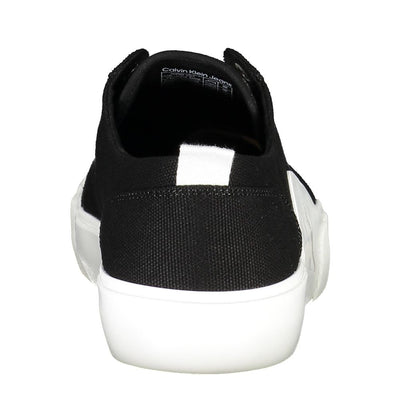 Calvin Klein Zwarte Gerecyclede Materiaal Heren Sneaker