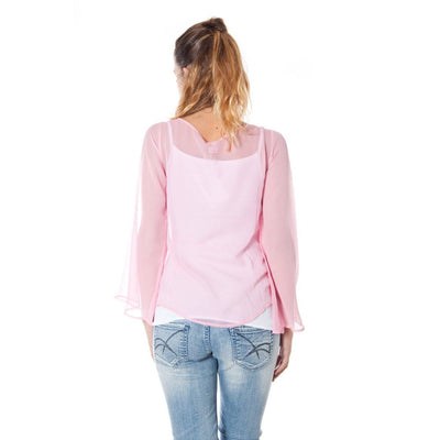 Phard Roze Zijden Dames T-shirt