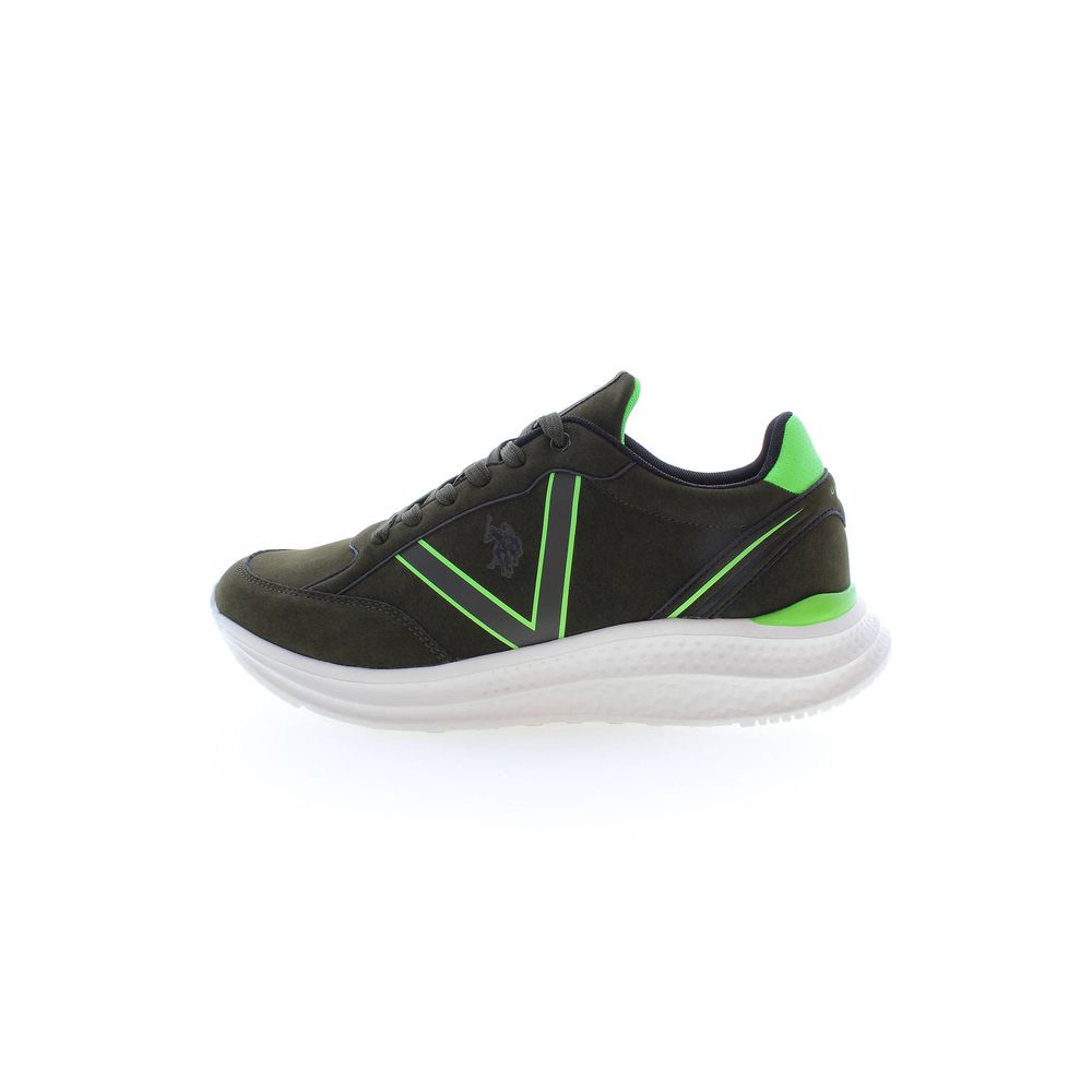 US POLO ASSN. Groene polyester herensneaker
