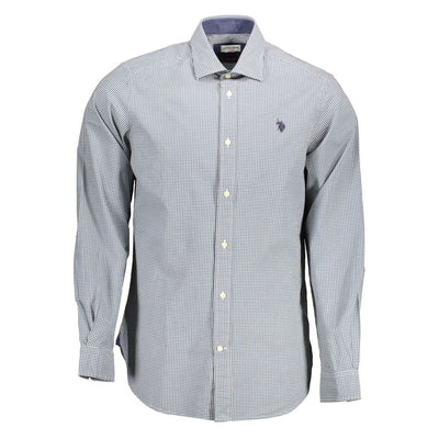 Chemise homme en coton bleu clair US POLO ASSN.