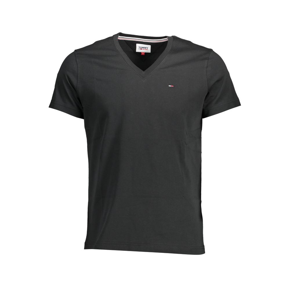 T-shirt en coton noir Tommy Hilfiger