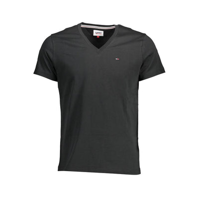 T-shirt en coton noir Tommy Hilfiger