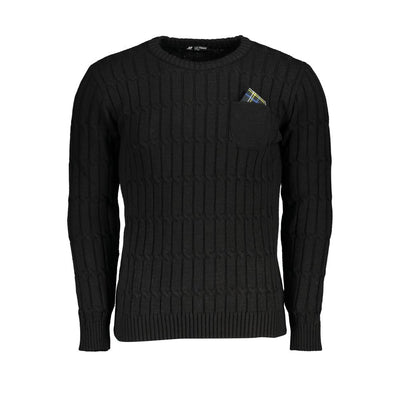 US Grand Polo Twisted Crew Neck-trui met contrastdetails