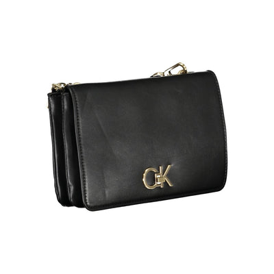 Calvin Klein Zwarte Polyester Handtas