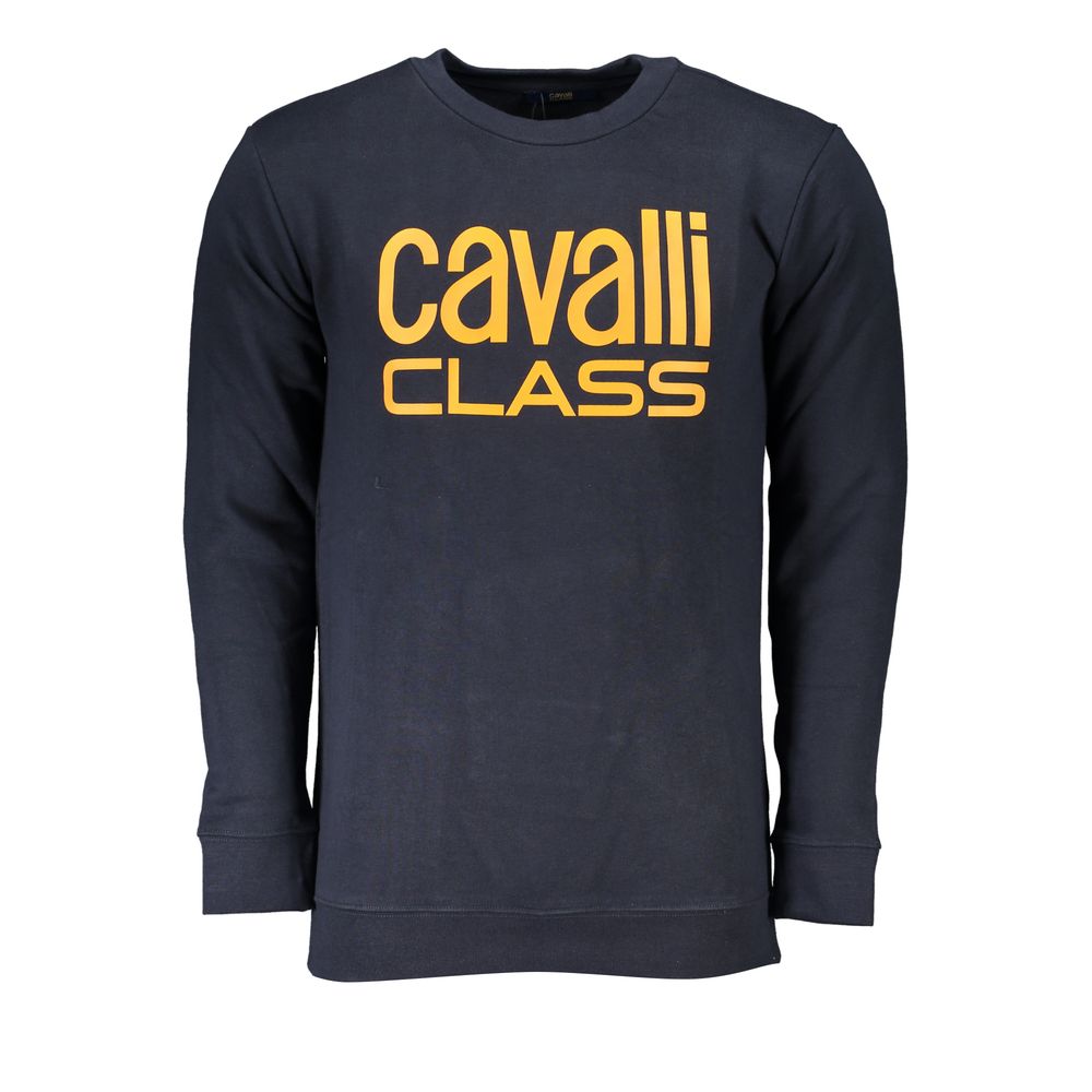 Cavalli Class Blauwe Katoenen Herentrui