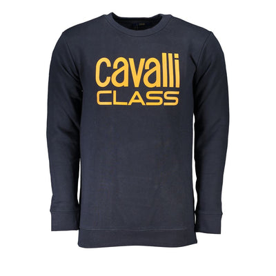 Cavalli Class Blauwe Katoenen Herentrui