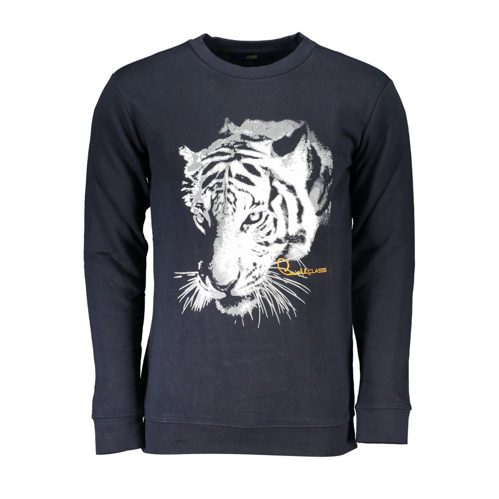 Cavalli Class Blauwe Katoenen Herentrui