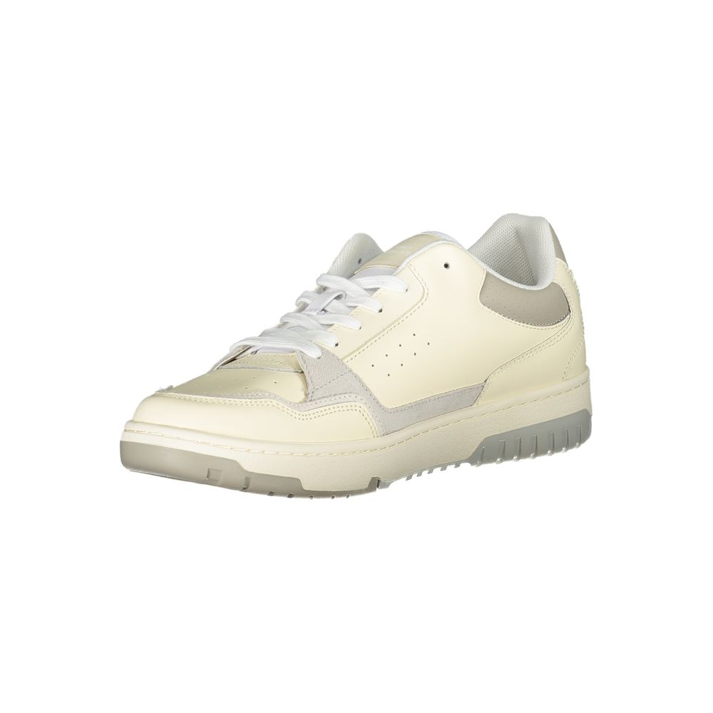 Beige sportschoenen van Tommy Hilfiger met uniek borduurwerk