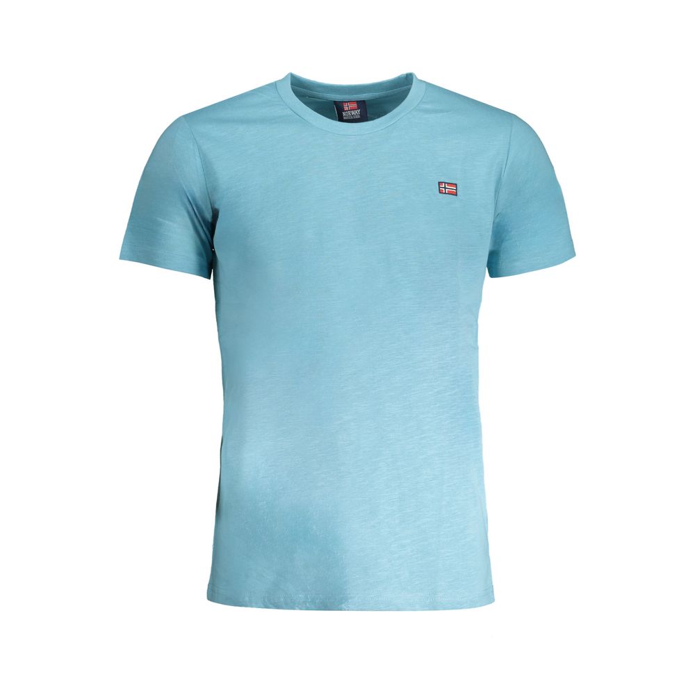 Noorwegen 1963 lichtblauw katoenen heren T-shirt