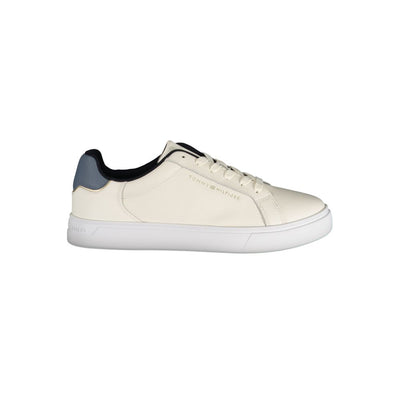 Tommy Hilfiger beige leren damessneaker
