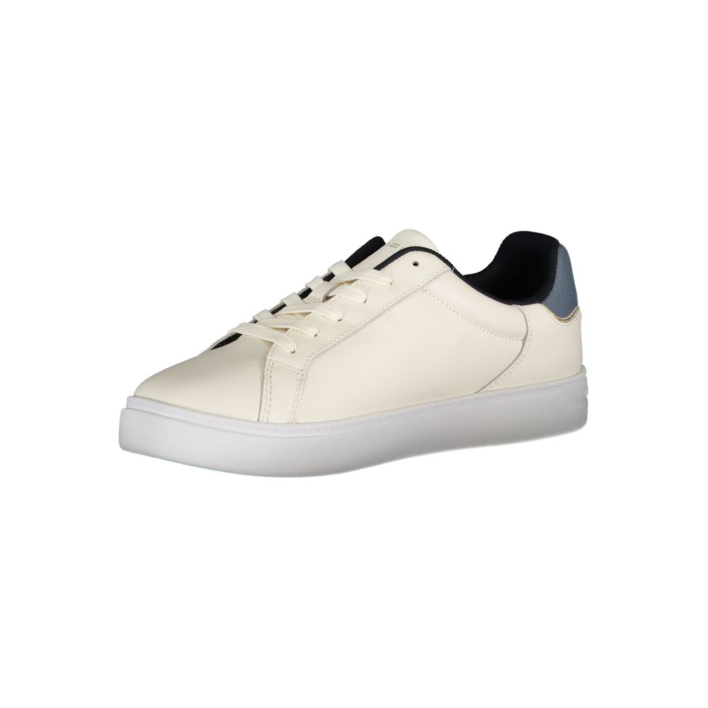 Tommy Hilfiger beige leren damessneaker