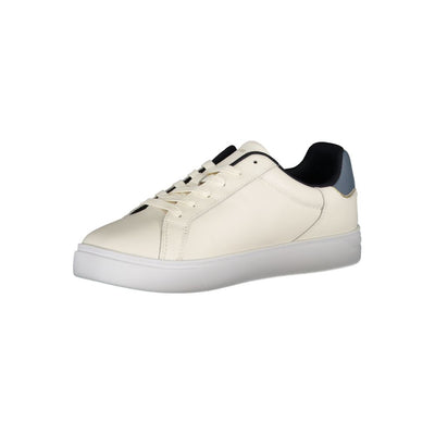 Tommy Hilfiger beige leren damessneaker