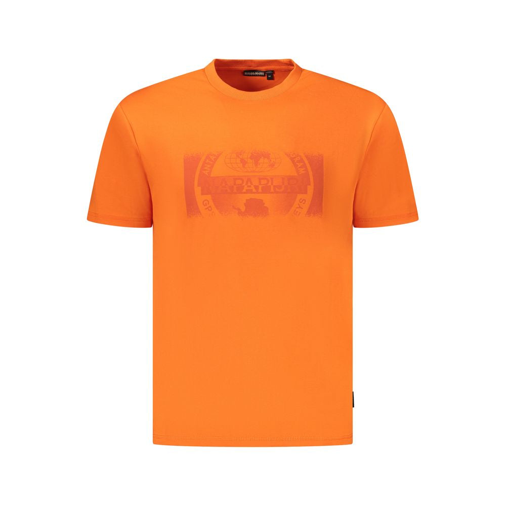 T-shirt homme en coton orange Napapijri