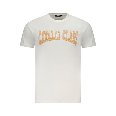 T-shirt Cavalli Class en coton blanc pour homme