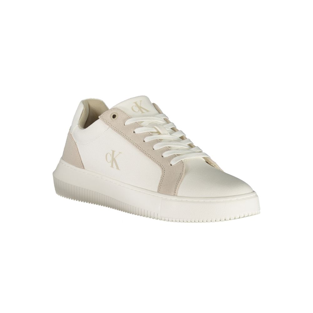 Calvin Klein Witte Leren Heren Sneaker