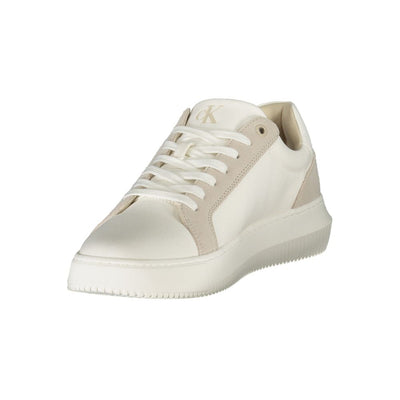Calvin Klein Witte Leren Heren Sneaker