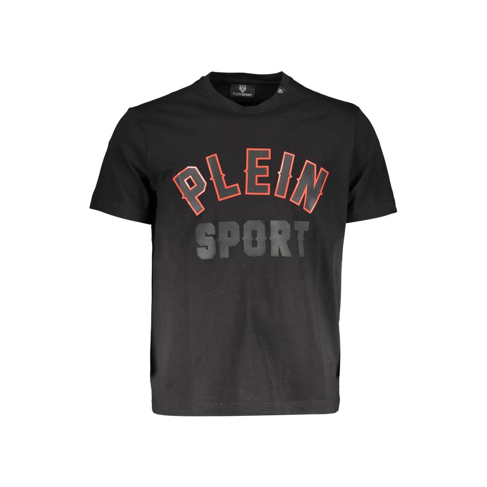 T-shirt en coton noir Plein Sport