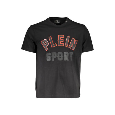 T-shirt en coton noir Plein Sport