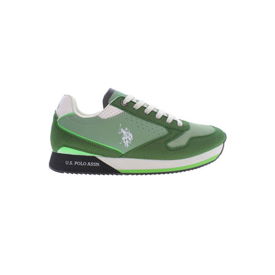 US POLO ASSN. Groene polyester herensneaker