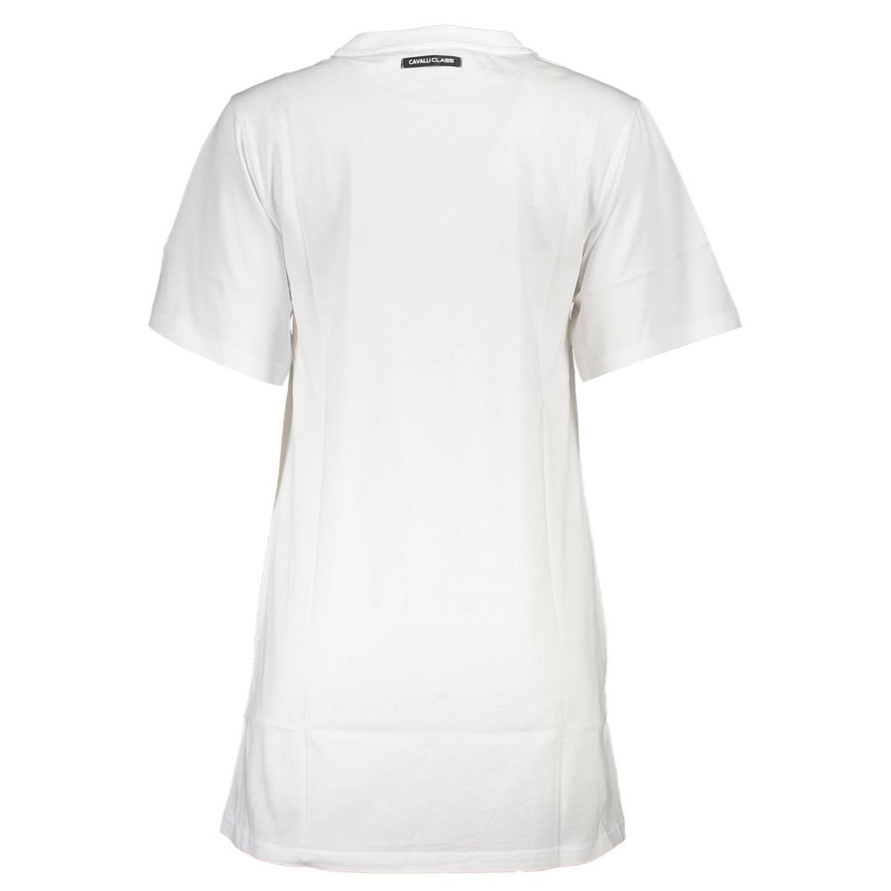 Robe Cavalli Class en coton blanc pour femme