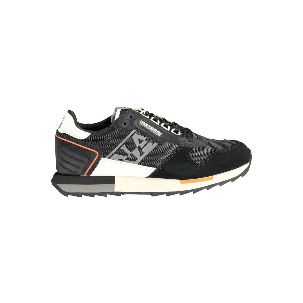 Napapijri zwart leren heren sneaker