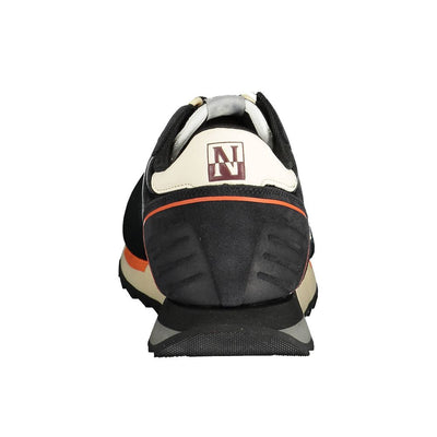 Napapijri zwart leren heren sneaker