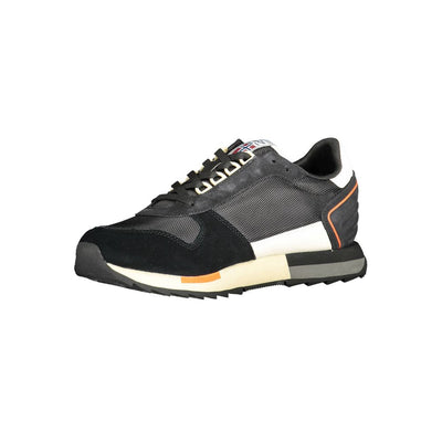 Napapijri zwart leren heren sneaker
