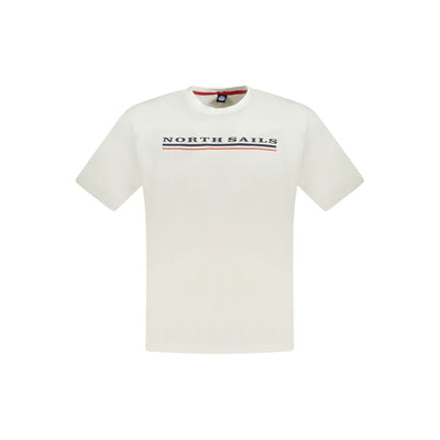 North Sails White Cotton Men T-Shirt