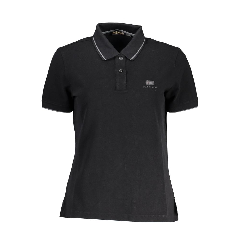 Polo Napapijri en coton noir pour femme